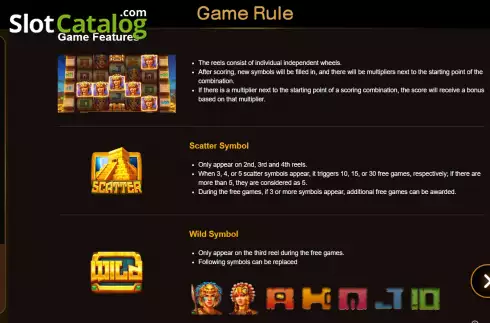 Detailed view of Flipped Temple during a winning spin.