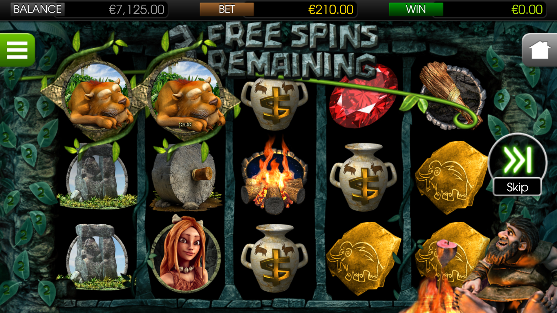 Screenshot showcasing BetSoft 2 Million B C gameplay