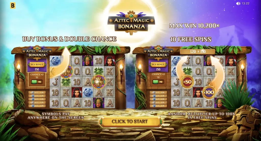 Winning combination screenshot in BG Aztec Magic Bonanza.