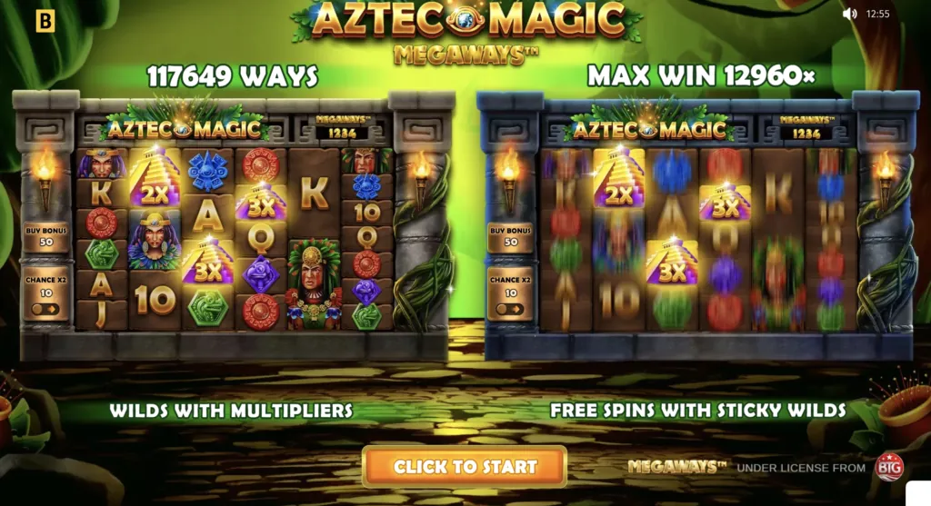 Image showing a thrilling moment from BG Aztec Magic Megaways.