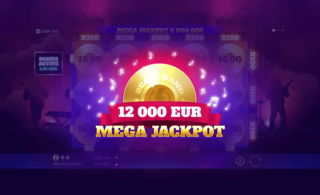 BG Beast Band Screenshot highlighting bonus features