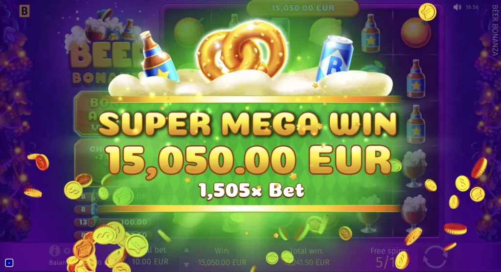 Screenshot of BG Beer Bonanza gameplay 1.