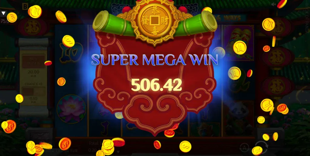 Screenshot of BG Book of Panda Megaways with beautiful graphics.