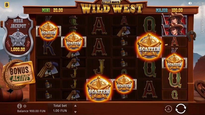 Screenshot of BG Wild West Trueways gameplay featuring dynamic action.