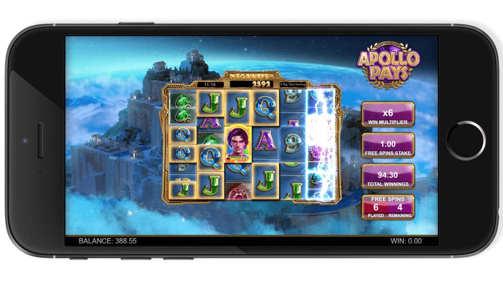 Screenshot of Apollo Pays during intense gameplay