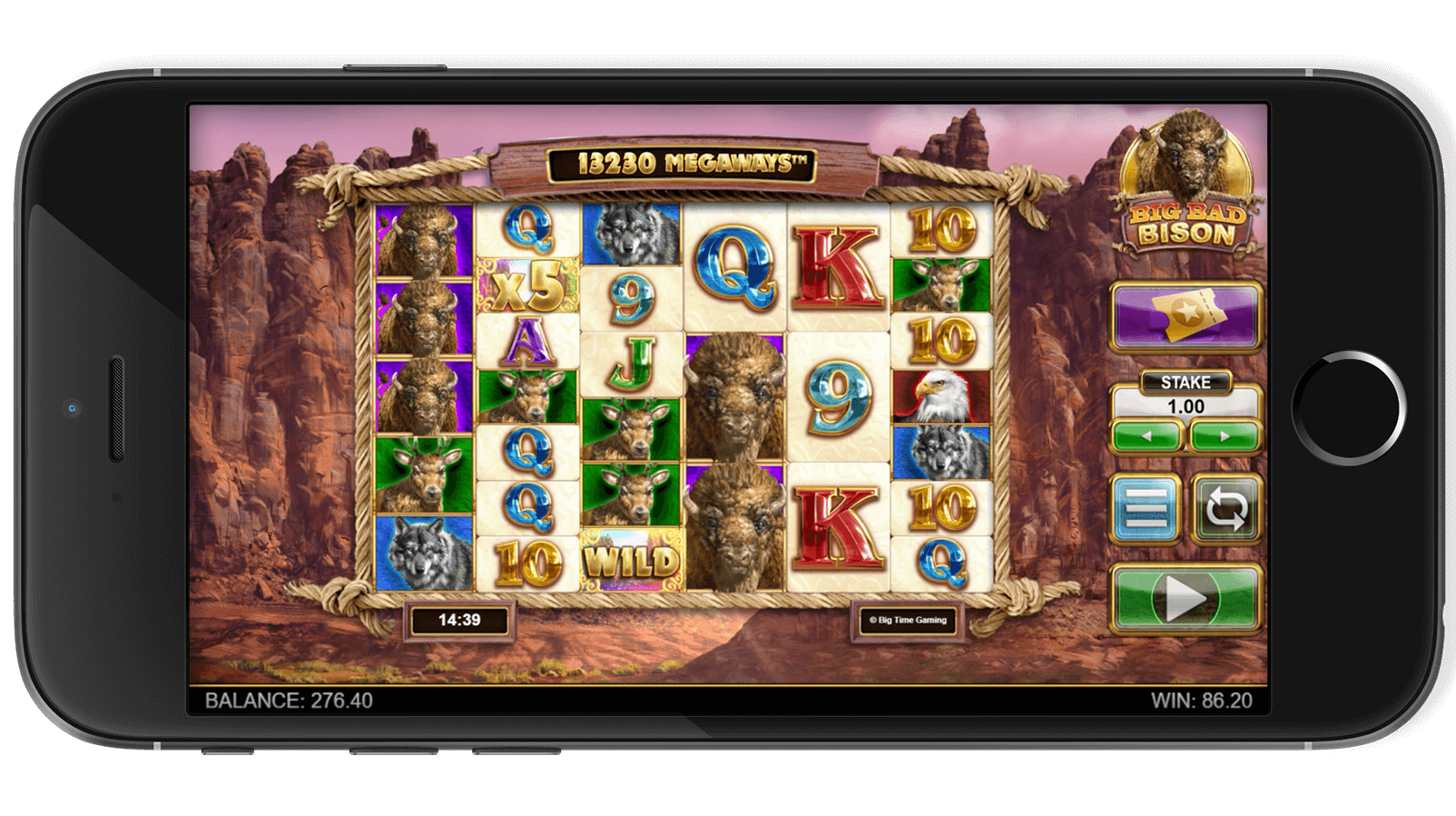 Another screenshot illustrating Big Bad Bison's graphics.