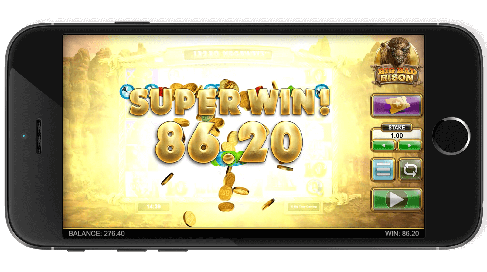 Gameplay showing interactions in Big Bad Bison.