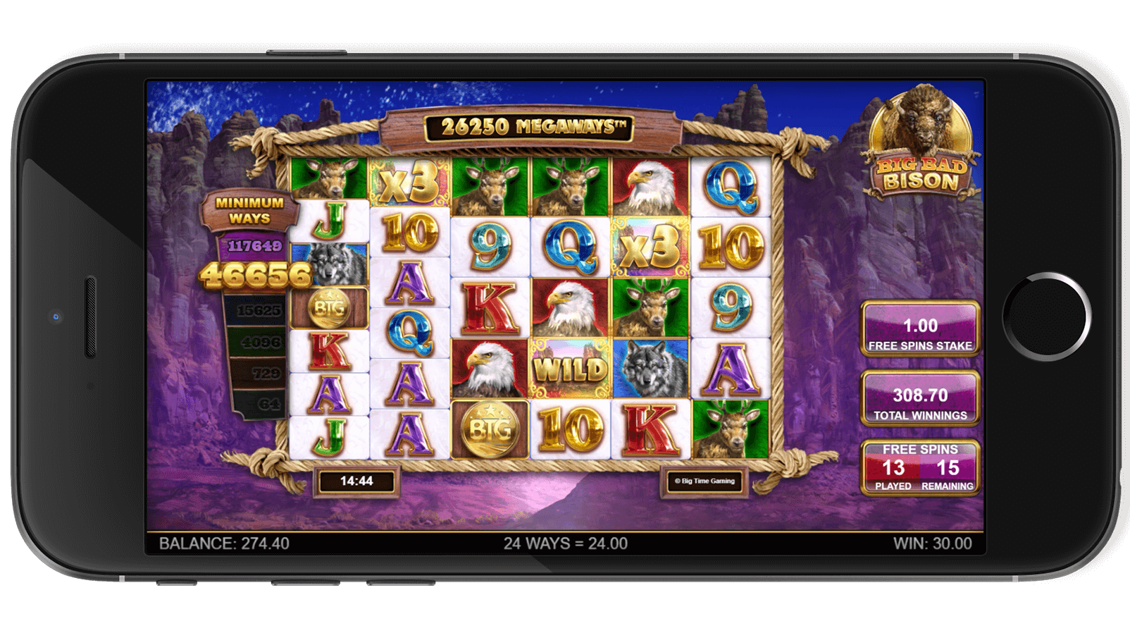 Promotional image of Apollo Pays slot game from Big Time Gaming.