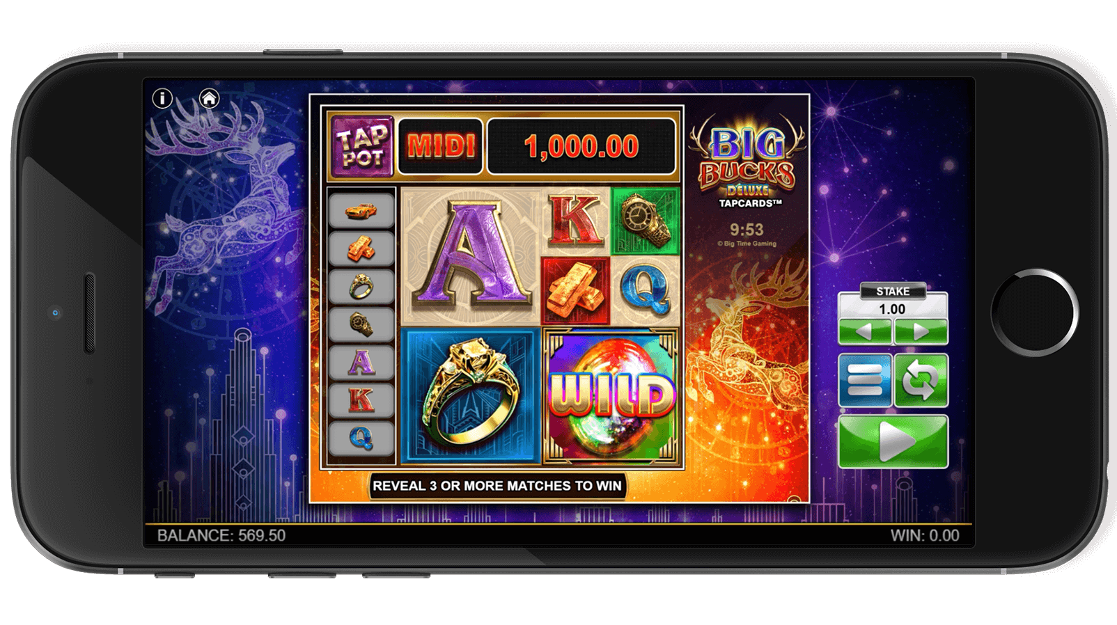 Showcasing another winning scene from Big Bucks Deluxe.