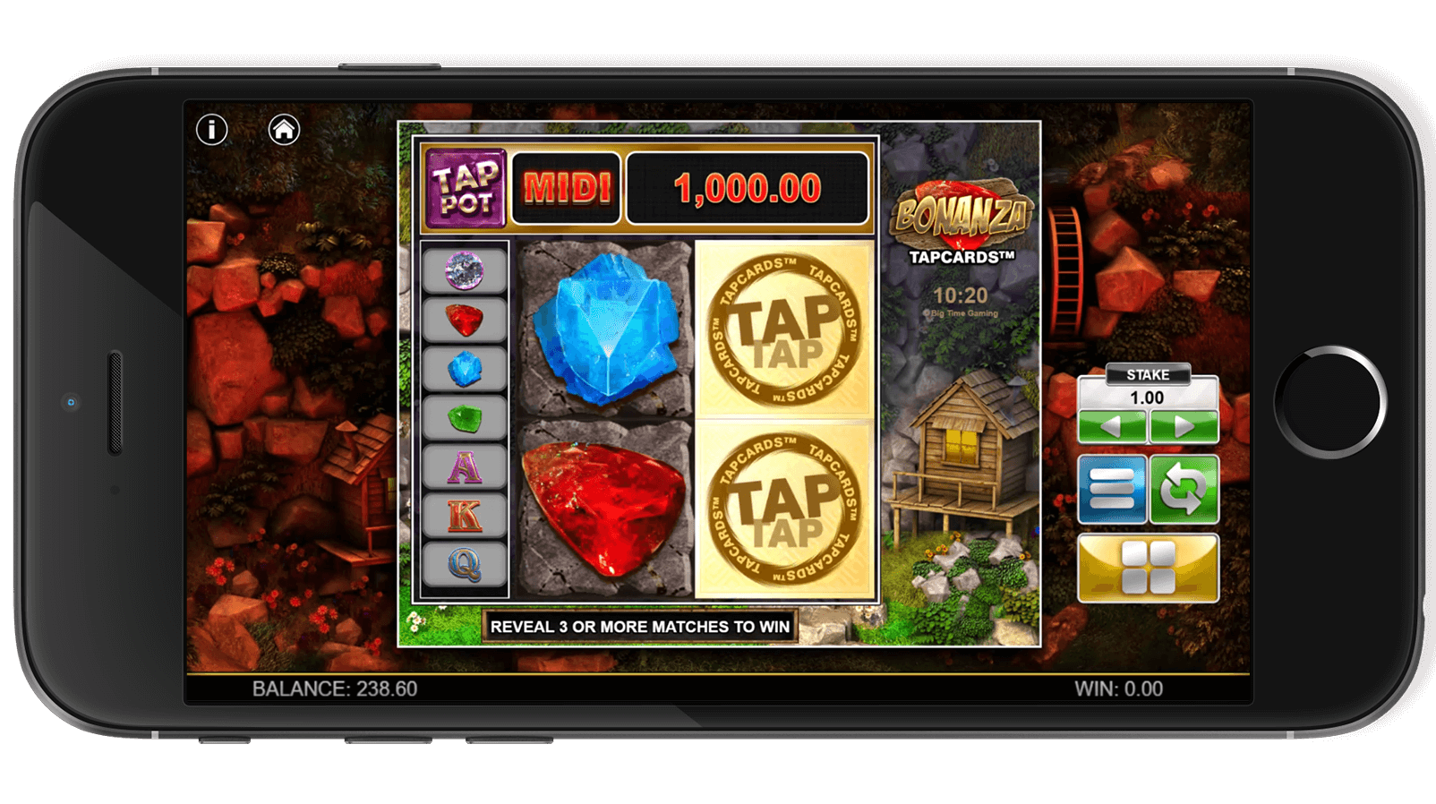 Screenshot showcasing the excitement of Bonanza slot.