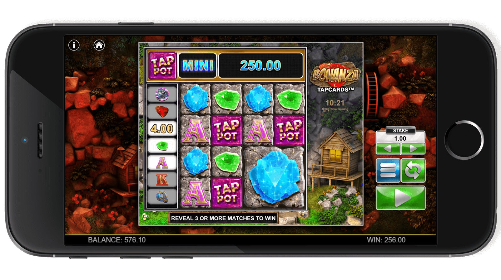 Dynamic image of Bonanza showcasing various symbols.