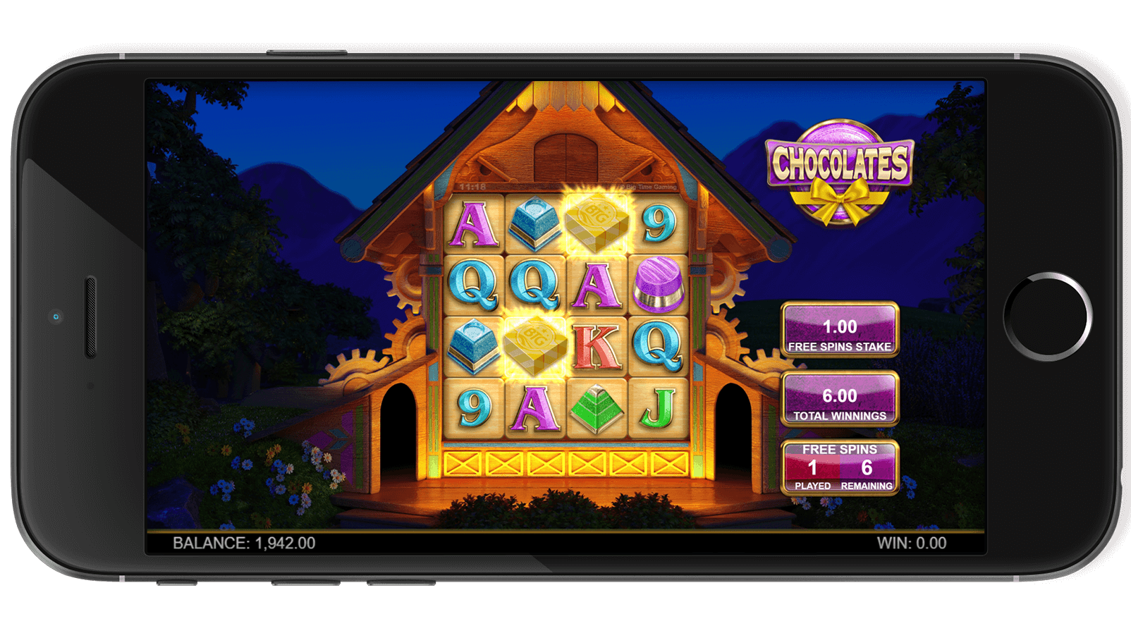 Chocolates slot game screenshot presenting the game’s captivating visuals.