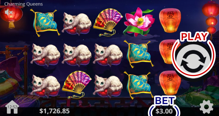 EVO Charming Queens gameplay screenshot showing in-game action