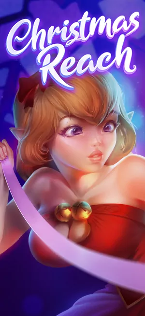 EVO Christmas Reach screen showing free spins feature