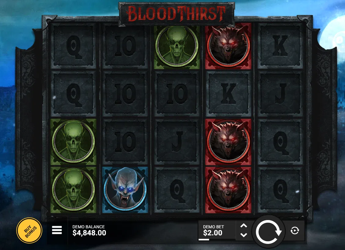 Final screenshot from Hack Bloodthirst demonstrating bonus features.