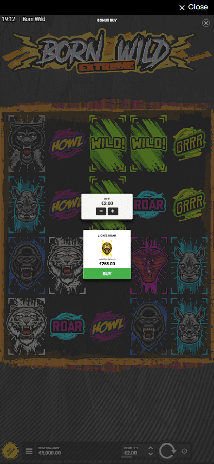 Hack Born Wild screenshot displaying bonus feature