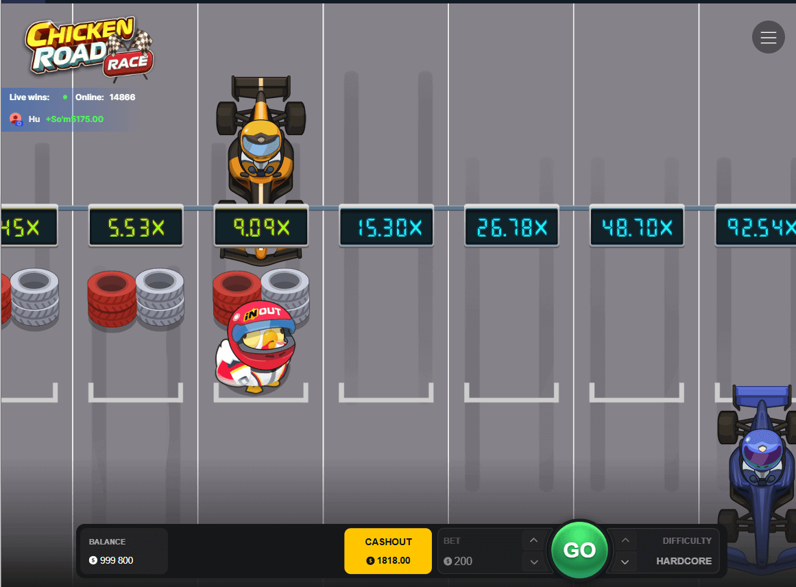 Gameplay screenshot highlighting exciting features of Chicken Road.