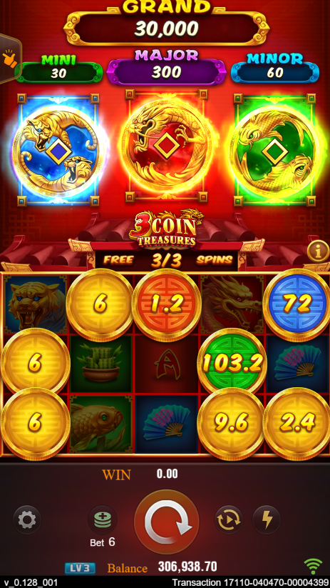 Detailed gameplay features of JILI 3 Coin Treasures at SafeGameHub.