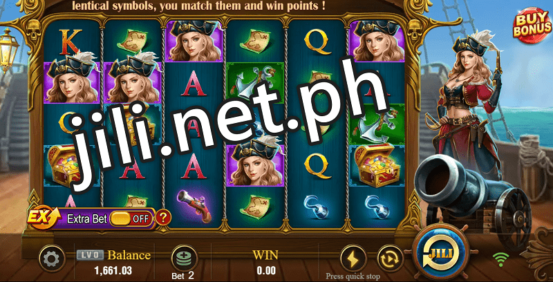 Screenshot of Caribbean Queen gameplay on SafeGameHub