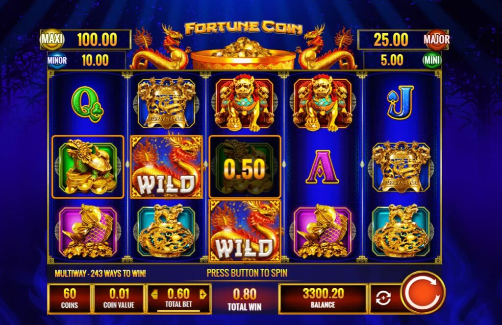 Another screenshot from Fortune Coins 2, highlighting the bonus round.