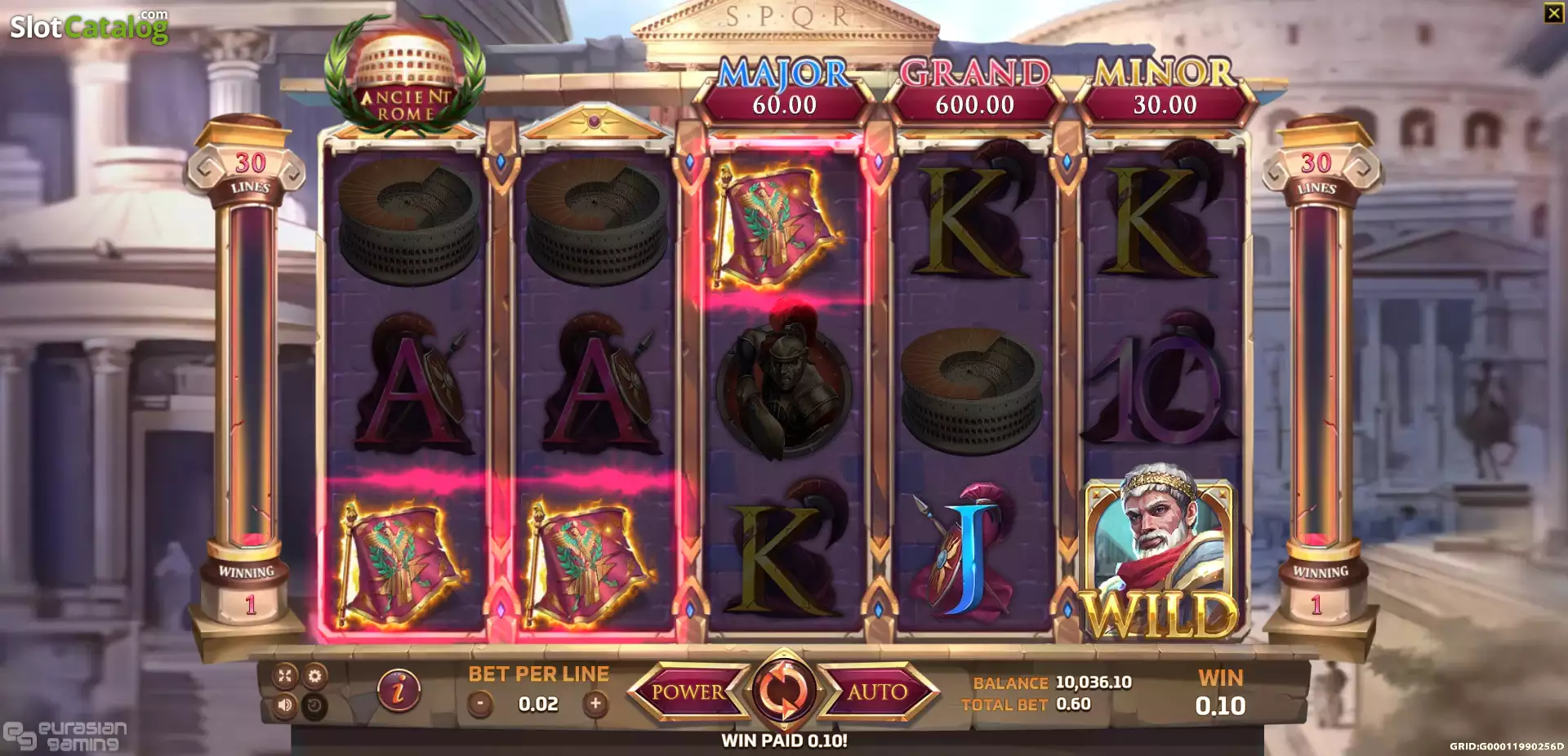 Another screenshot of Ancient Rome Deluxe gameplay showing features