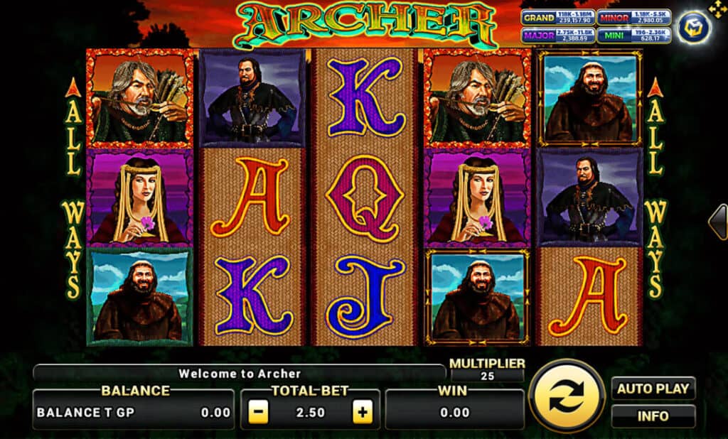 Screenshot of Archer gameplay showing vibrant graphics.