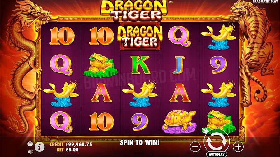 Another screenshot from LuckyWin 3D Tiger Dragon VIP highlighting key features.