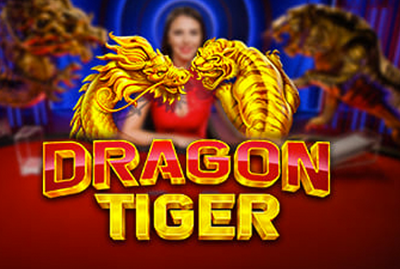 Gameplay screenshot from LuckyWin 3D Tiger Dragon VIP with various symbols.