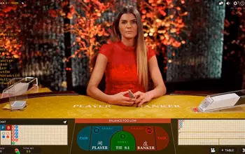 Screenshot of LuckyWin Baccarat with exciting gameplay elements.