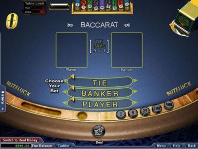 Another screenshot highlighting unique features of LuckyWin Baccarat.