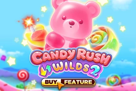 Screenshot of Candy Rush Wilds gameplay showcasing vibrant graphics on SafeGameHub.