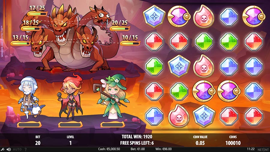 Gameplay screenshot of Wonderland Protector highlighting features at SafeGameHub.