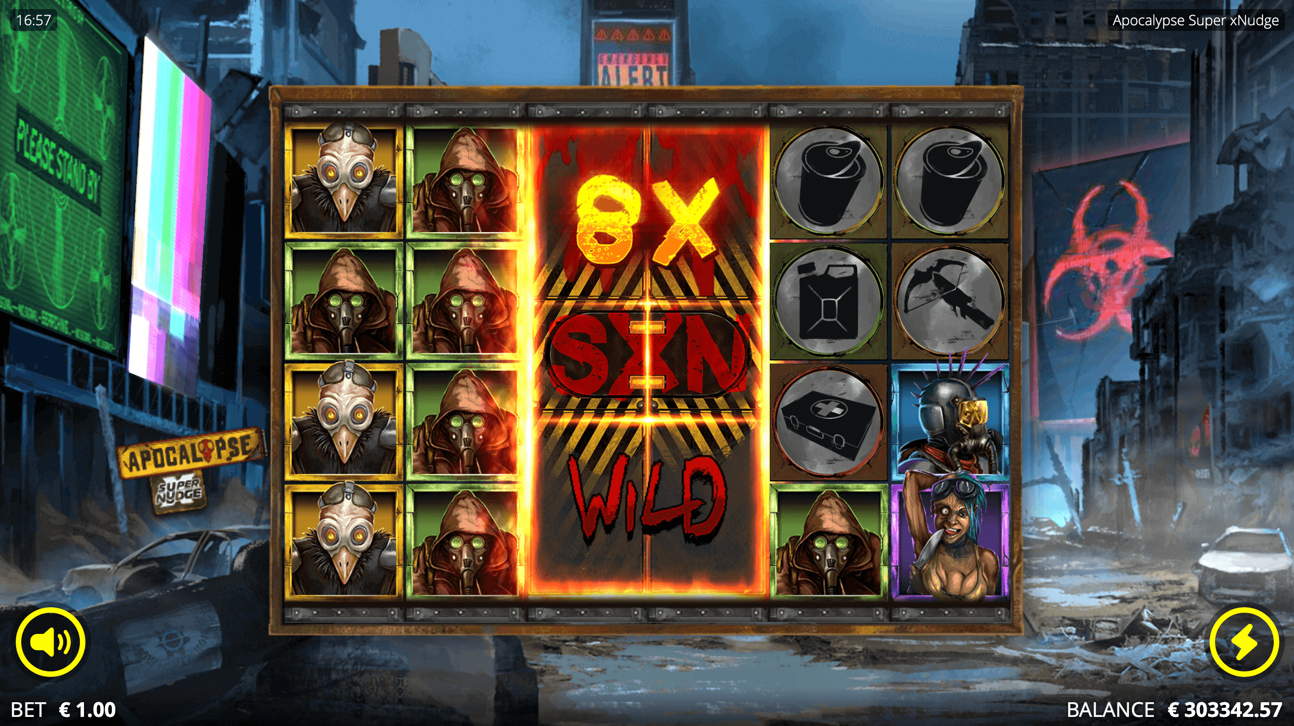 Additional screenshot featuring unique mechanics of Apocalypse Super xNudge.