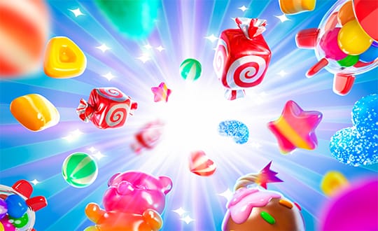 Candy Burst screenshot highlighting colorful candy symbols.