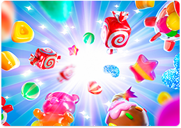 Candy Burst screenshot displaying thrilling game features.