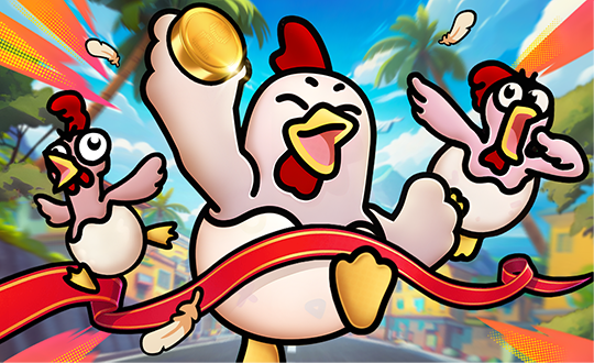 Screenshot of Chicky Run gameplay highlighting graphics and animations.