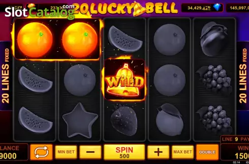 Screenshot revealing colorful symbols in Pop 20 Lucky Bell at SafeGameHub.