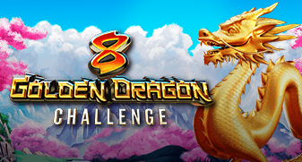 Screenshot showcasing 8 Golden Dragon Challenge slot gameplay.