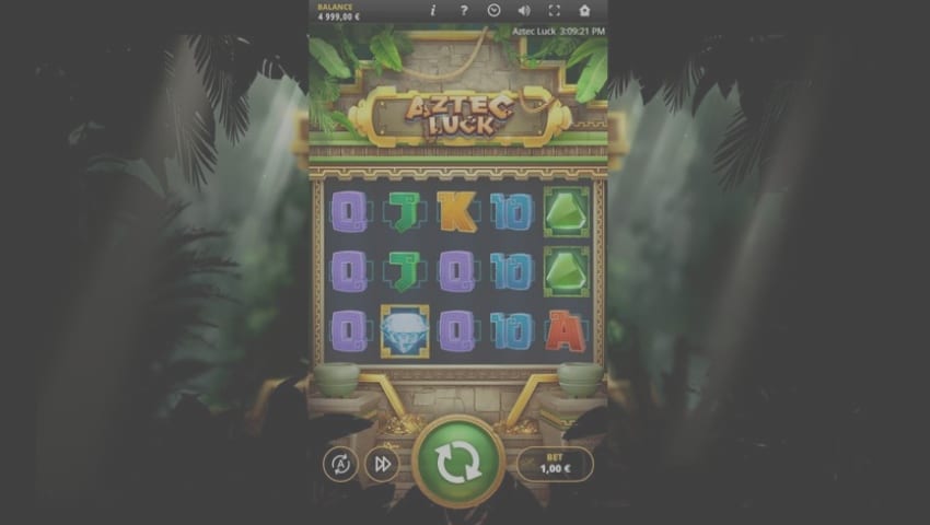 Additional screenshot revealing more of Aztec Luck's intricate graphics.