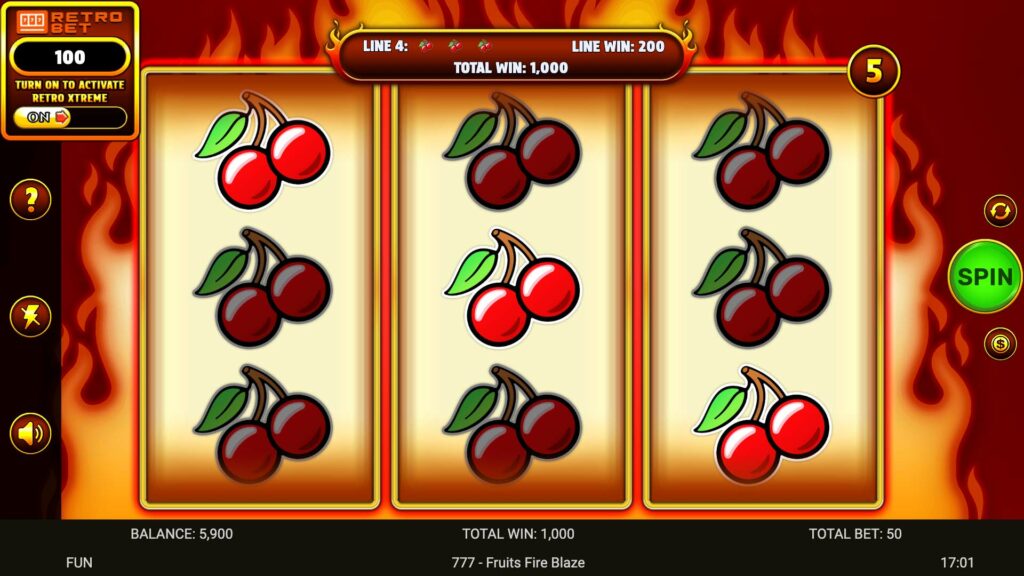 Final gameplay screenshot from SP 777 Fruits Fire Blaze capturing thrilling moments.