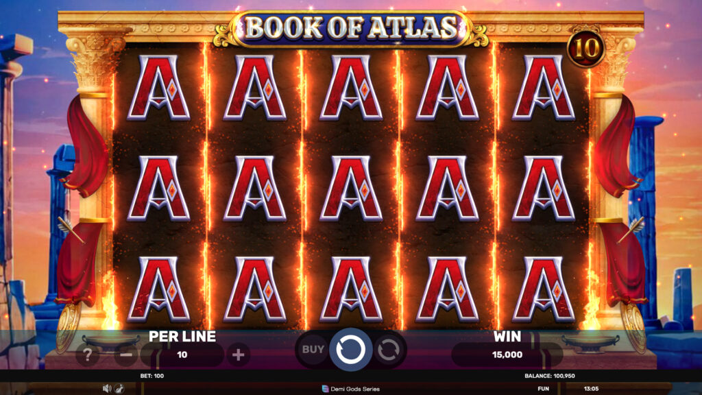 Bonus round screenshot from SP Book Of Atlas - Experience excitement at SafeGameHub!