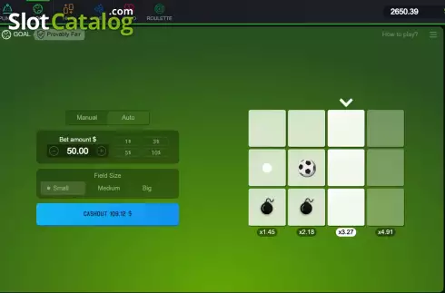 Another screenshot of Goal gameplay highlighting wins on SafeGameHub.