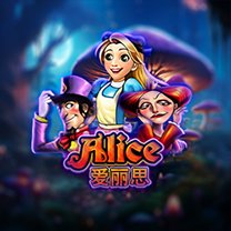 Promotional image of Alice slot game.