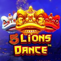 5 Lions Dance slot game featuring stunning visuals from SafeGameHub.