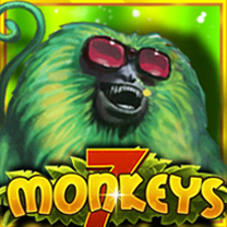 7 Monkeys slot game promotional art for SafeGameHub.