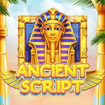 Image of RT Ancient Script slot featuring aesthetics on SafeGameHub.