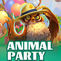 Screenshot of 759G Animal Party slot game featured on SafeGameHub.