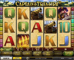 Screenshot of 759G Captain's Treasure gameplay at SafeGameHub demonstrating high-quality graphics.